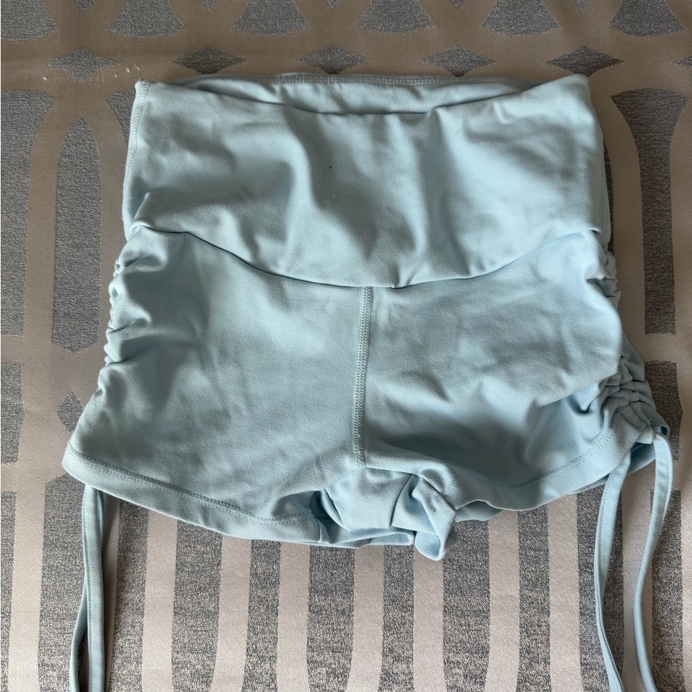 Ryderwear Sky Blue High Waist Women's Shorts